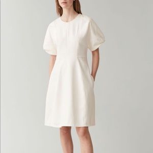 Cos organic white denim dress size 12 NWOT